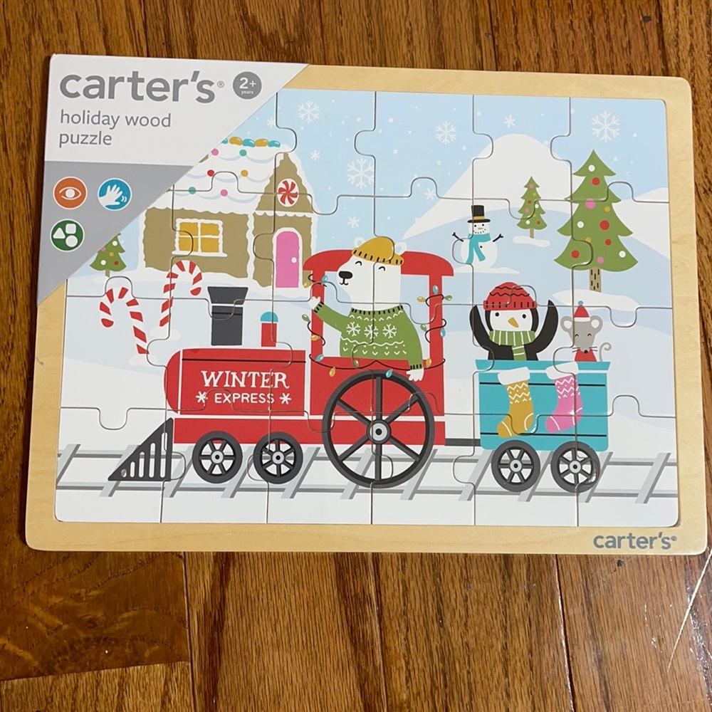 Holiday wood puzzle